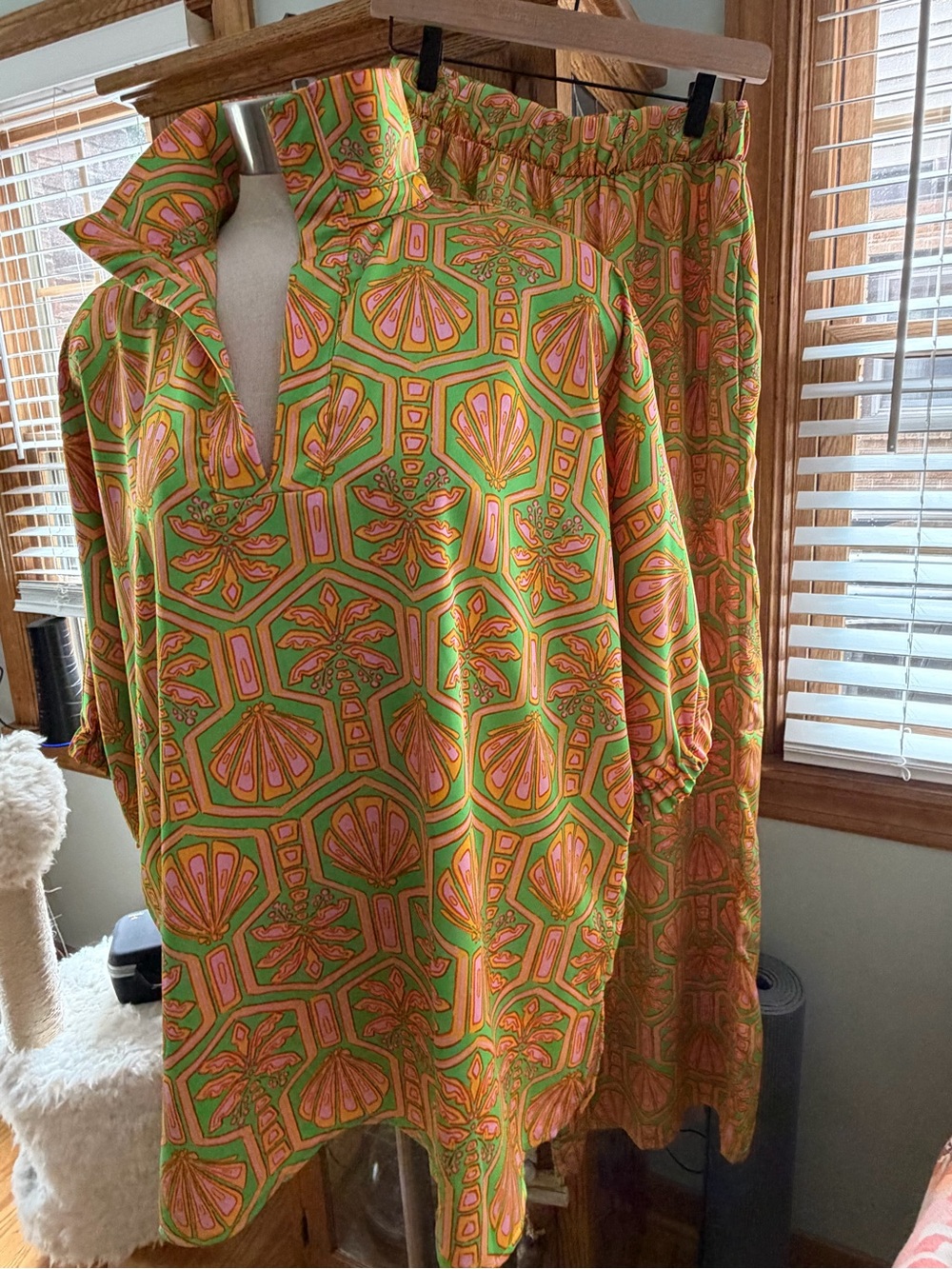 Adrienne Green, Pink & Orange Printed Set
